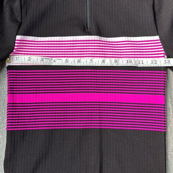 NWOT Free People Pullover 1/4 Zip Athletic Fitted Long Sleeve Mock Neck Top M/L - Picture 11 of 13